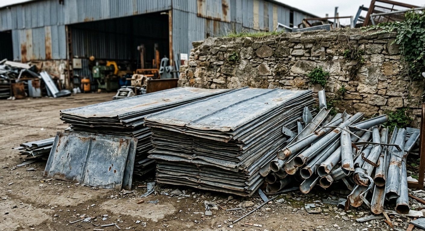 Çinko levha ve parça hurdası